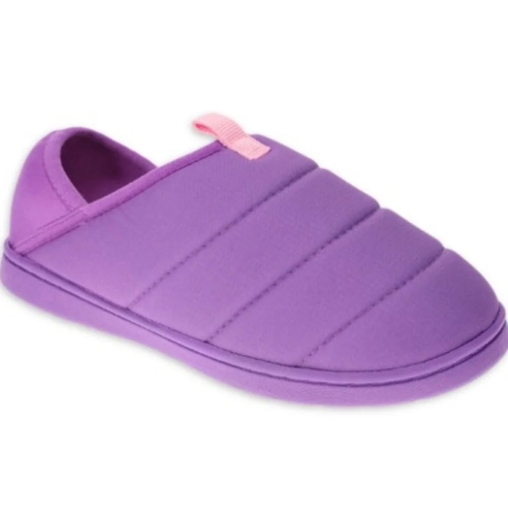 Girls Quilted Puffer Slipper